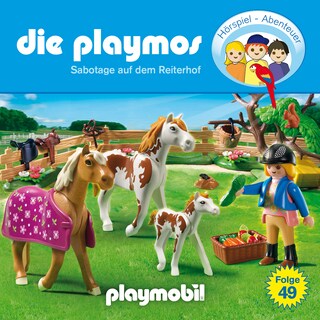 Die Playmos - Das Original Playmobil Hörspiel, Folge 49: Sabotage auf dem Reiterhof als Hörbuch