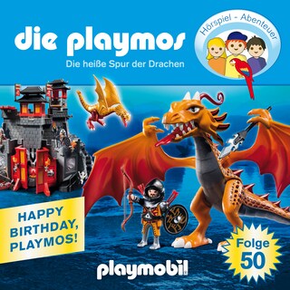 Die Playmos - Das Original Playmobil Hörspiel, Folge 50: Die heiße Spur der Drachen als Hörbuch