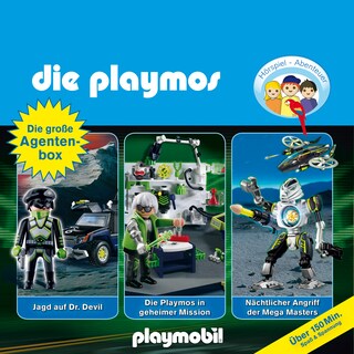 Die Playmos - Das Original Playmobil Hörspiel, Die große Agenten-Box, Folgen 19, 23, 31 als Hörbuch