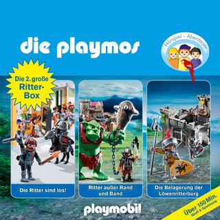 Die Playmos - Das Original Playmobil Hörspiel, Die 2. große Ritter-Box, Folgen 24, 45, 55 als Hörbuch