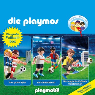 Die Playmos - Das Original Playmobil Hörspiel, Die grosse Fussball-Box, Folgen 7, 51, 60 (Hörspiel) als Hörbuch