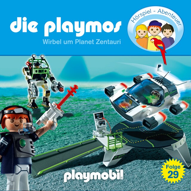 Kirjankansi teokselle Die Playmos - Das Original Playmobil Hörspiel, Folge 29: Wirbel um Planet Zentauri