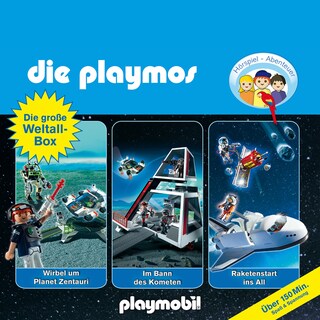 Die Playmos - Das Original Playmobil Hörspiel, Die große Weltall-Box, Folgen 29, 36, 48 als Hörbuch