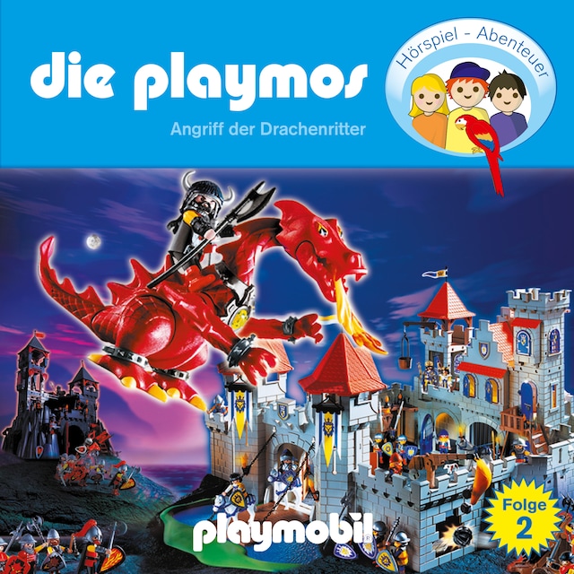 Book cover for Die Playmos - Das Original Playmobil Hörspiel, Folge 2: Angriff der Drachenritter