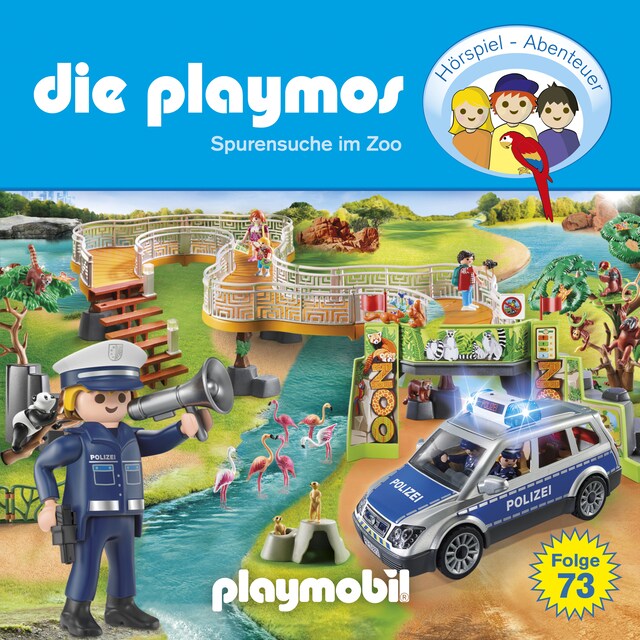 Buchcover für Die Playmos, Folge 73: Spurensuche im Zoo (Das Original Playmobil Hörspiel)