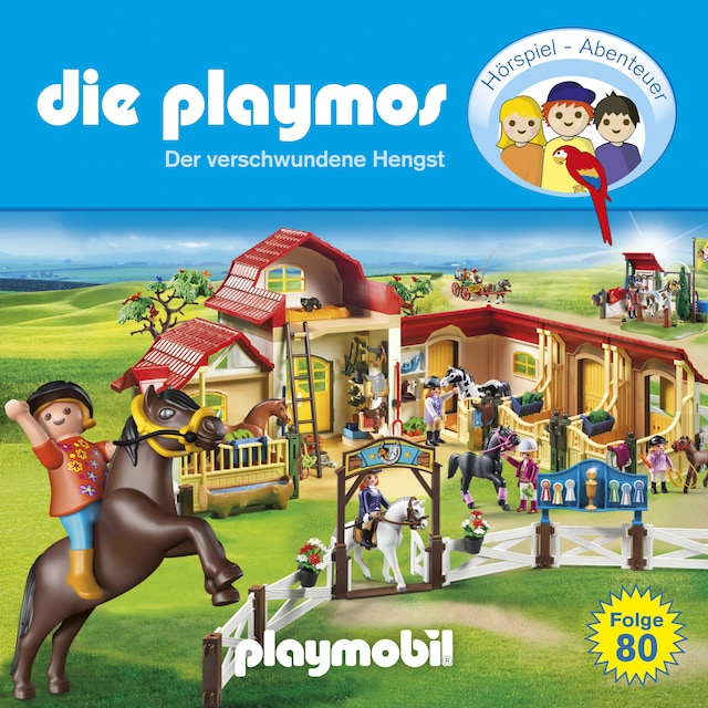 Book cover for Die Playmos - Das Original Playmobil Hörspiel, Folge 80: Der verschwundene Hengst