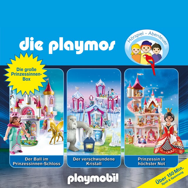 Couverture de livre pour Die Playmos - Das Original Playmobil Hörspiel, Die große Prinzessinnen-Box, Folgen 34, 63, 81