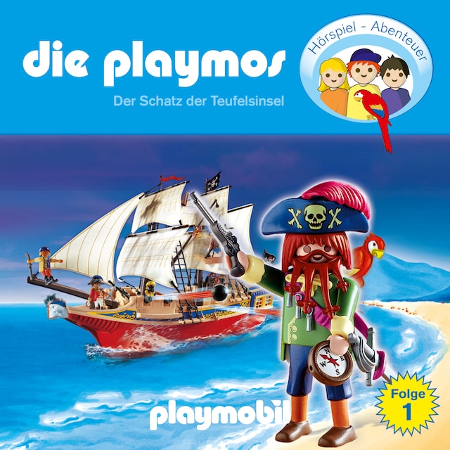 Buchcover für Die Playmos - Das Original Playmobil Hörspiel, Folge 1: Der Schatz der Teufelsinsel