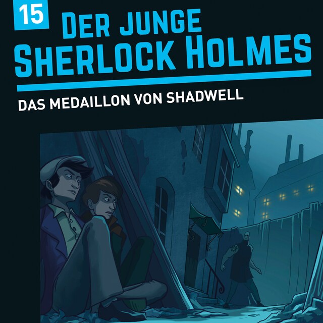 Kirjankansi teokselle Der junge Sherlock Holmes, Folge 15: Das Medaillon von Shadwell