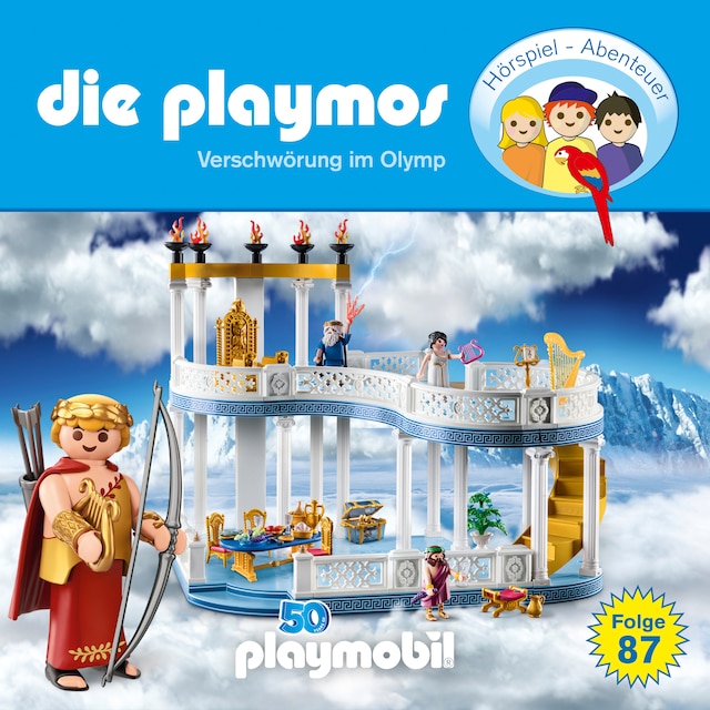 Kirjankansi teokselle Die Playmos, Folge 87: Verschwörung im Olymp (Das Original Playmobil Hörspiel)
