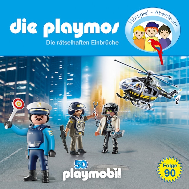 Buchcover für Die Playmos - Das Original Playmobil Hörspiel, Folge 90: Die rätselhaften Einbrüche