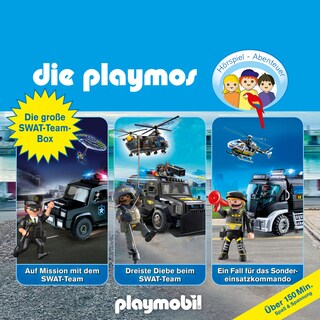 Die Playmos - Das Original Playmobil Hörspiel, Die große SWAT-Team-Box, Folgen 68, 78, 85 als Hörbuch