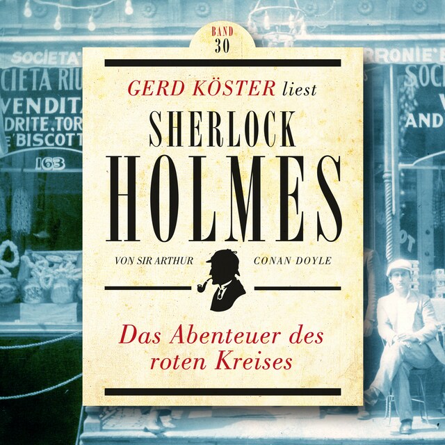 Boekomslag van Das Abenteuer des roten Kreises - Gerd Köster liest Sherlock Holmes, Band 30 (Ungekürzt)