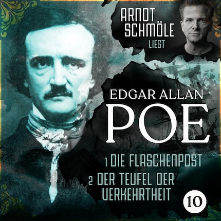 Die Flaschenpost / Der Teufel der Verkehrtheit - Arndt Schmöle liest Edgar Allan Poe, Band 10 (Ungekürzt) bookCoverFor