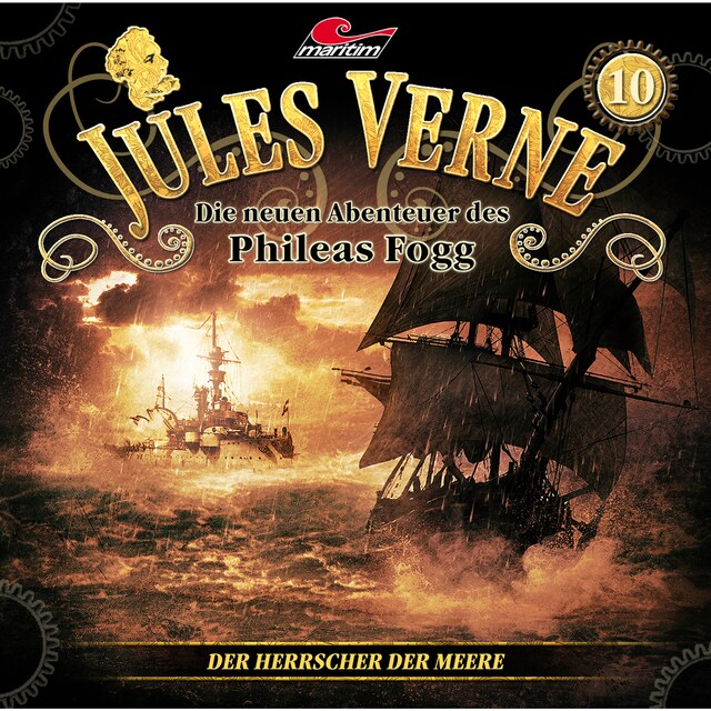 Book cover for Jules Verne, Die neuen Abenteuer des Phileas Fogg, Folge 10: Der Herrscher der Meere