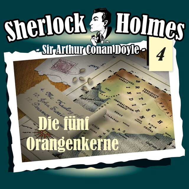 Kirjankansi teokselle Sherlock Holmes, Die Originale, Fall 4: Die fünf Orangenkerne