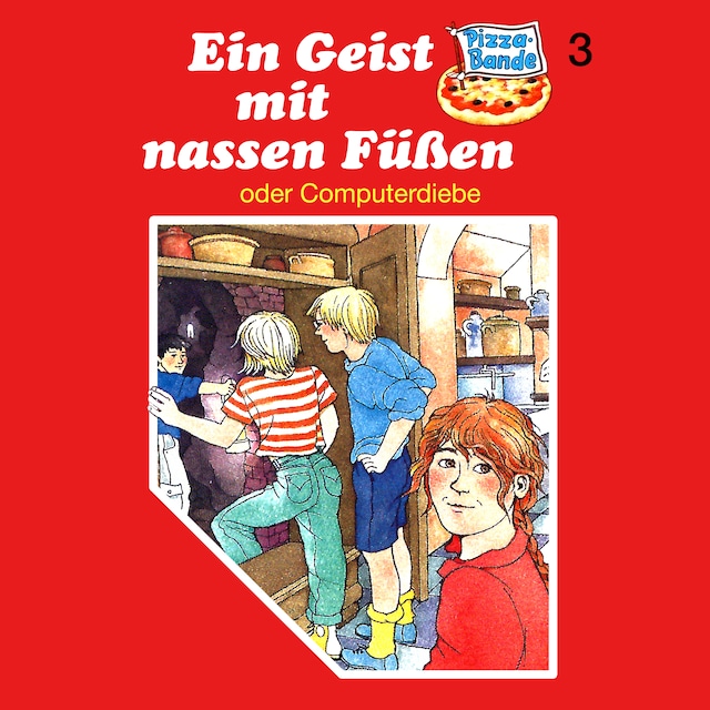 Couverture de livre pour Pizzabande, Folge 3: Ein Geist mit nassen Füßen (oder Computerdiebe)