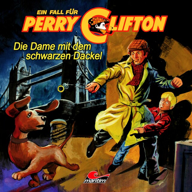 Book cover for Perry Clifton, Die Dame mit dem schwarzen Dackel