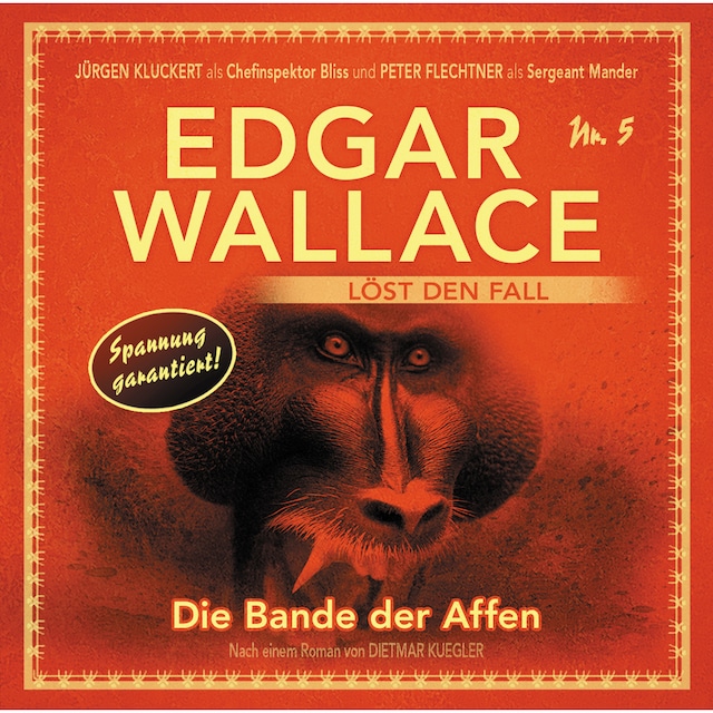 Boekomslag van Edgar Wallace - Edgar Wallace löst den Fall, Nr. 5: Die Bande der Affen