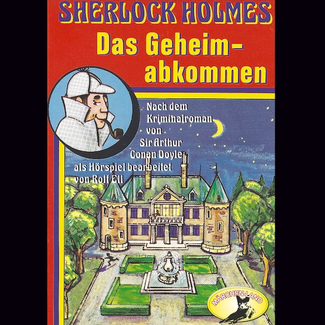 Boekomslag van Sherlock Holmes, Das Geheimabkommen