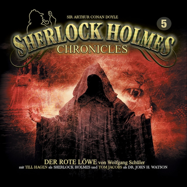 Kirjankansi teokselle Sherlock Holmes Chronicles, Folge 5: Der rote Löwe