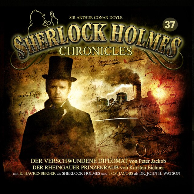 Buchcover für Sherlock Holmes Chronicles, Folge 37: Der verschwundene Diplomat / Der Rheingauer Prinzenraub