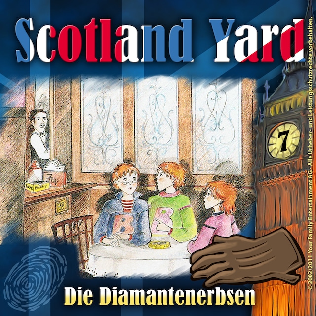 Kirjankansi teokselle Scotland Yard, Folge 7: Die Diamantenerbsen