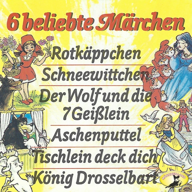 Buchcover für Gebrüder Grimm, 6 beliebte Märchen