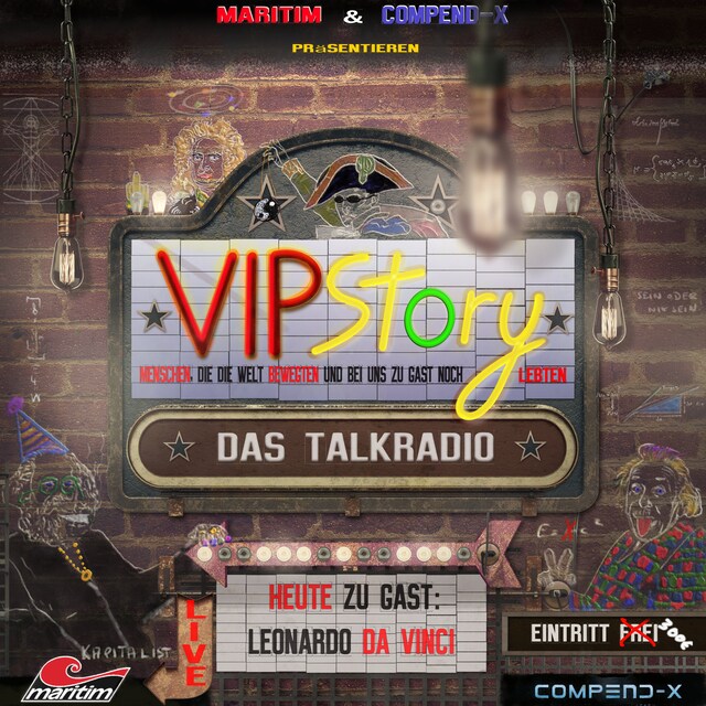 Couverture de livre pour VIPStory - Das Talkradio, Folge 1: Leonardo da Vinci