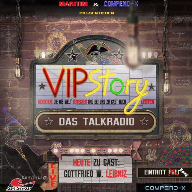 Portada de libro para VIPStory - Das Talkradio, Folge 5: Gottfried Wilhelm Leibniz