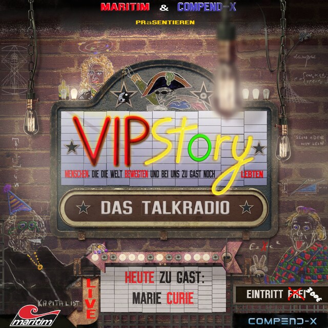 Kirjankansi teokselle VIPStory - Das Talkradio, Folge 9: Marie Curie