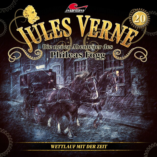 Book cover for Jules Verne, Die neuen Abenteuer des Phileas Fogg, Folge 20: Wettlauf mit der Zeit