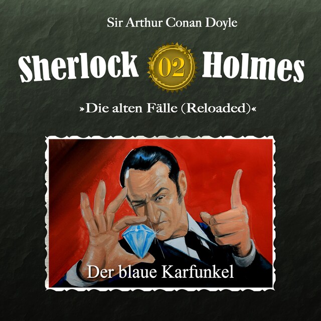 Kirjankansi teokselle Sherlock Holmes, Die alten Fälle (Reloaded), Fall 2: Der blaue Karfunkel