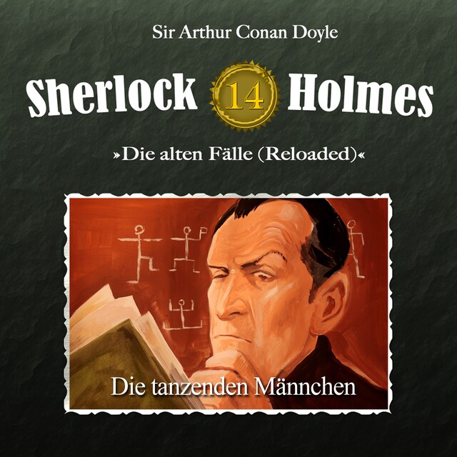 Couverture de livre pour Sherlock Holmes, Die alten Fälle (Reloaded), Fall 14: Die tanzenden Männchen