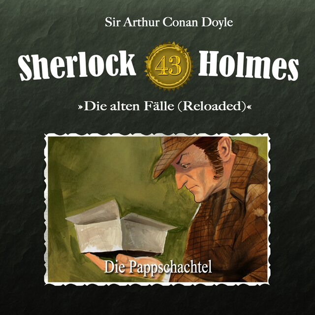 Kirjankansi teokselle Sherlock Holmes, Die alten Fälle (Reloaded), Fall 43: Die Pappschachtel