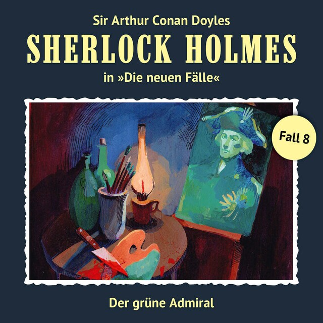 Buchcover für Sherlock Holmes, Die neuen Fälle, Fall 8: Der grüne Admiral