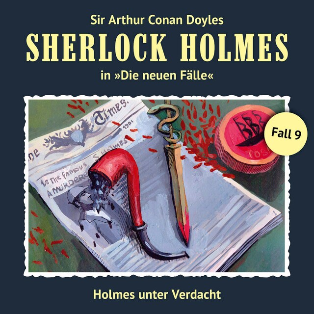 Buchcover für Sherlock Holmes, Die neuen Fälle, Fall 9: Holmes unter Verdacht