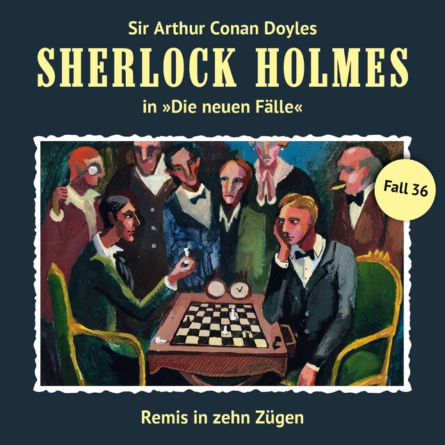 Boekomslag van Sherlock Holmes, Die neuen Fälle, Fall 36: Remis in zehn Zügen