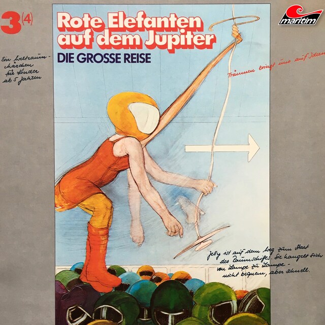 Book cover for Die große Reise, Folge 3: Rote Elefanten auf dem Jupiter