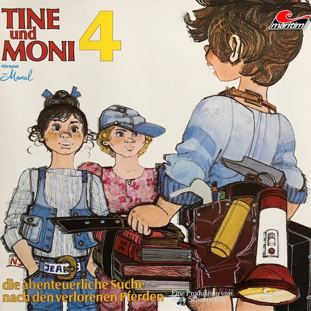 Okładka książki dla Tine und Moni, Folge 4: Die abenteuerliche Suche nach den verlorenen Pferden