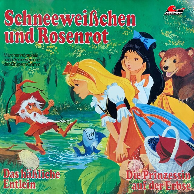 Boekomslag van Märchenhörspiele nach Andersen und den Brüdern Grimm, Schneeweißchen und Rosenrot, Das häßliche Entlein, Die Prinzessin auf der Erbse