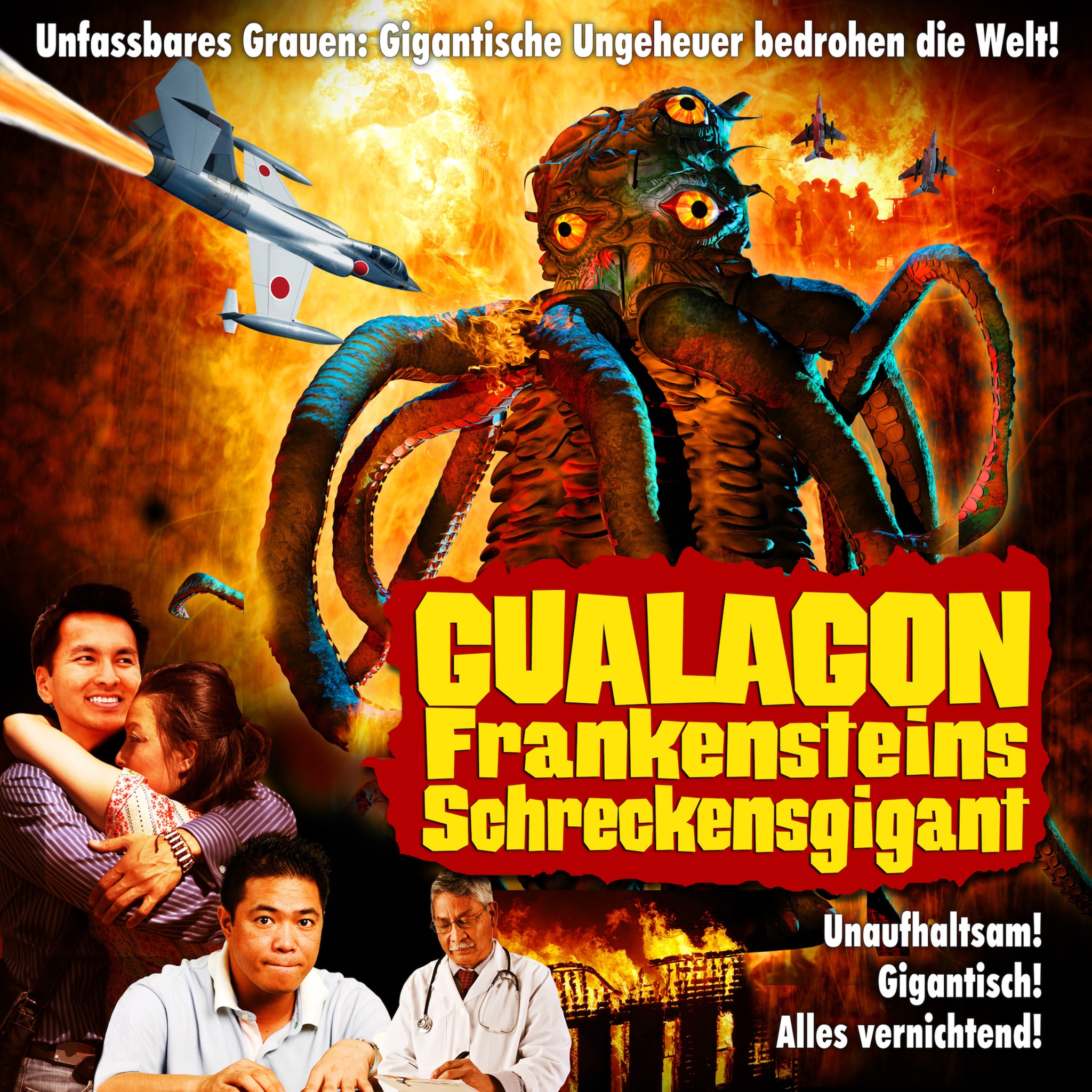 Gualagon, Frankensteins Schreckensgigant ilmaiseksi