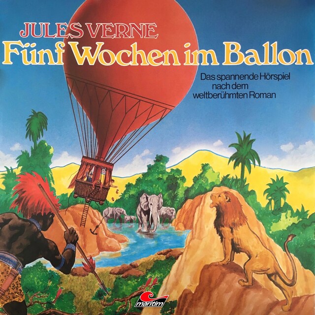 Kirjankansi teokselle Jules Verne, Fünf Wochen im Ballon