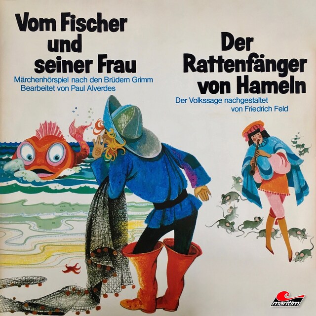Book cover for Gebrüder Grimm, Friedrich Feld, Vom Fischer und seiner Frau / Der Rattenfänger von Hameln