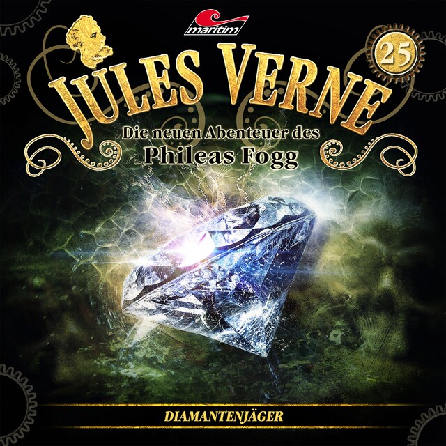 Book cover for Jules Verne, Die neuen Abenteuer des Phileas Fogg, Folge 25: Diamantenjäger