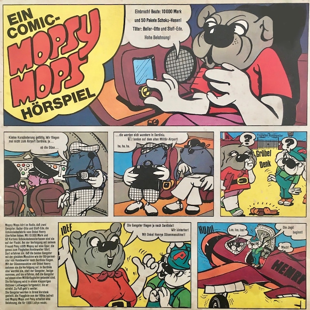 Book cover for Mopsy Mops, Folge 1: Ein Comic-Hörspiel