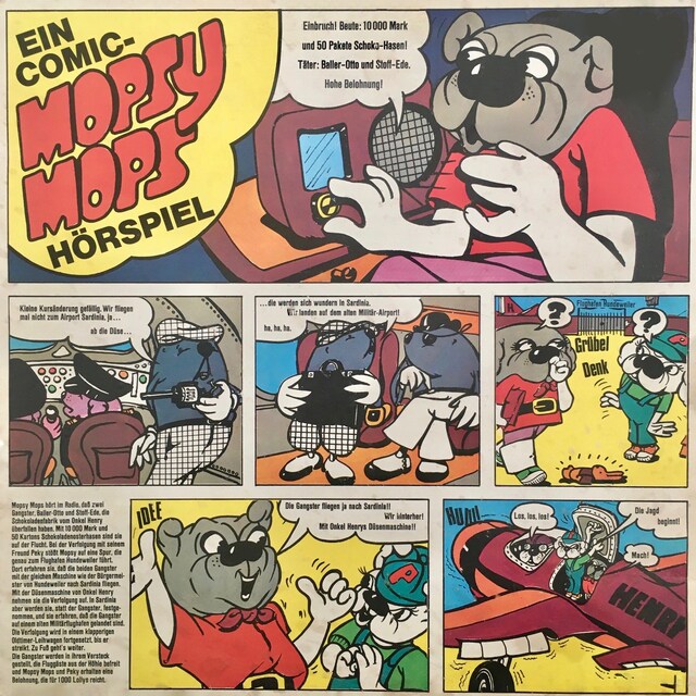 Portada de libro para Mopsy Mops, Folge 1: Ein Comic-Hörspiel