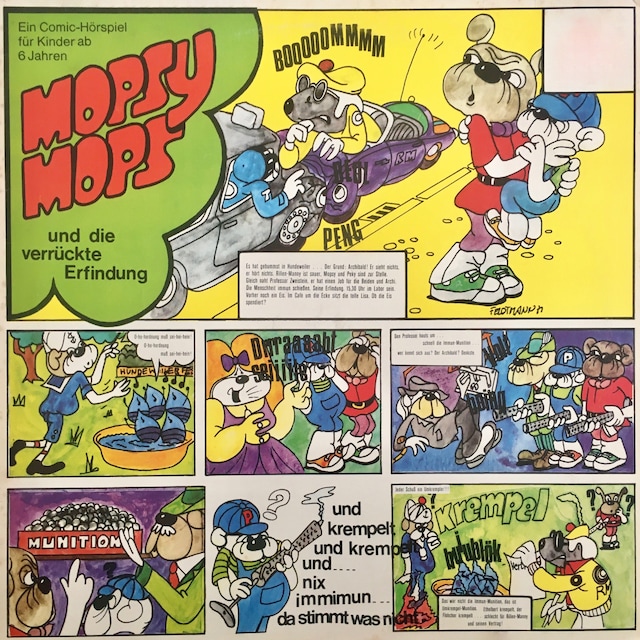 Boekomslag van Mopsy Mops, Folge 3: Mopsy Mops und die verrückte Erfindung