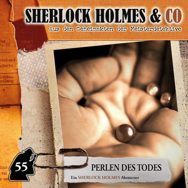 Boekomslag van Sherlock Holmes & Co, Folge 55: Perlen des Todes