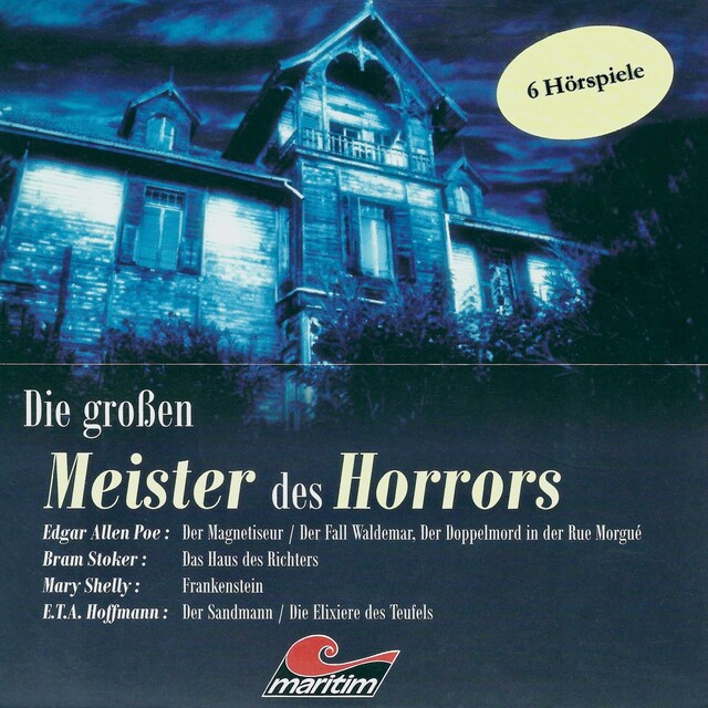 Copertina del libro per Die großen Meister des Horrors, 6 Hörspiele